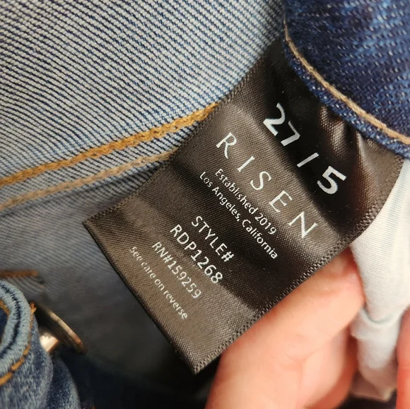 Risen Women's OG Straight Leg Jeans, size 5/27 - Picture 10 of 11